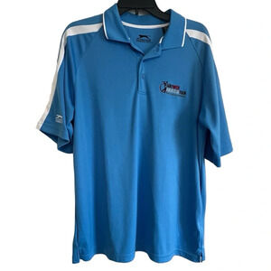 Slezenger Golf Shirt Men’s Large Polo Style Embroidered Quick Dry Athletic Sport